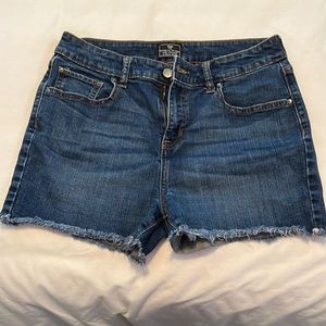 Denim shorts. Cut off
